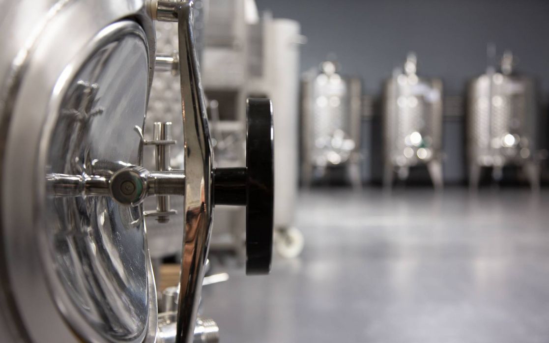 Barrique wine & steel vat wine production, Meran winery